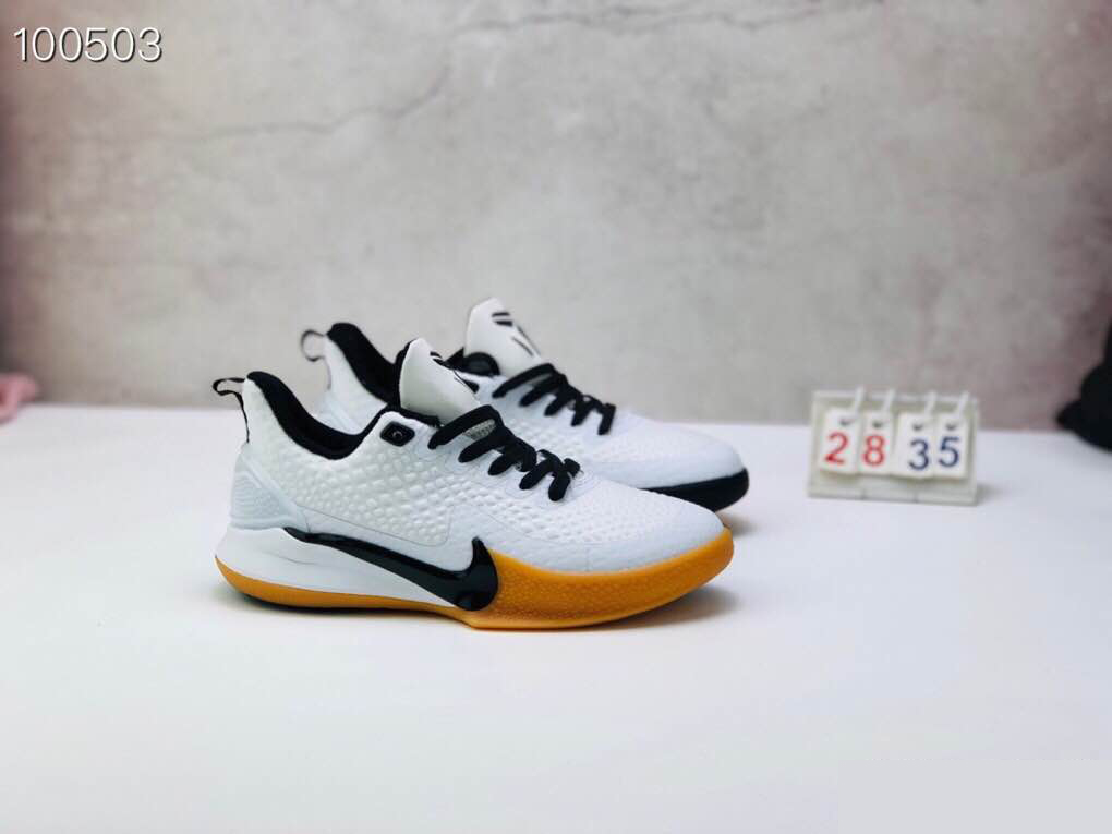 Nike Kobe Mamba Focus 5 Kid Shoes White Rubber